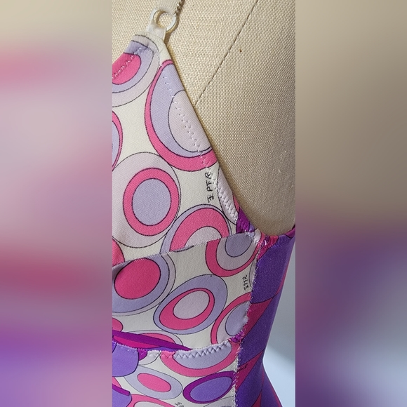 Emilio Pucci for Fromfit Rogers 34B. Purple, pink, white. Small. - Picture 7 of 11